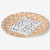 家族のお気に入りのなレシピのレトロ-ラザニア ペーパープレート (アングル)