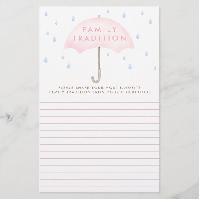 家族のお気に入りの伝統の水の色ベビーシャワー (正面)