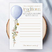 家族のお気に入りの伝統バルーンベビーシャワーカード 招待状