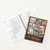 家族のお気に入りフォトコラージュレシピブック ノートブック (内部)