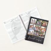家族のお気に入りフォトコラージュレシピブック ノートブック (内部)
