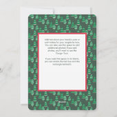 家族のためのジンジャーブレッドのクリスマスフォトカード シーズンカード (裏面)