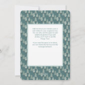 家族のためのジンジャーブレッドのクリスマスフォトカード シーズンカード (裏面)