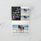 家族のための素敵なクリスマスカードお祝い シーズンカード (内部)