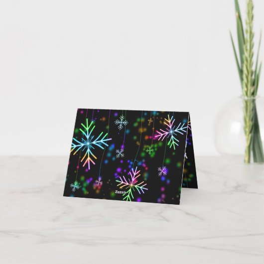 家族のための素敵なクリスマスカードお祝い シーズンカード (裏面)