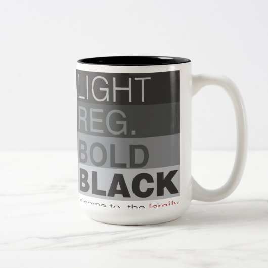 家族のない進行 ツートーンマグカップ (右)