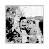 家族のアップロード写真 ラバースタンプ (インプリント)