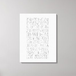 家族のアラームの署名 キャンバスプリント