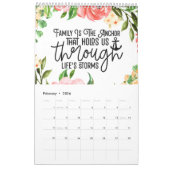 家族のインスピレーションの年 カレンダー (2月 2026)