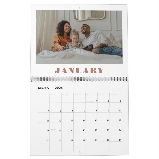 家族のエレガント写真数々のの記憶カレンダー カレンダー (1月 2026)