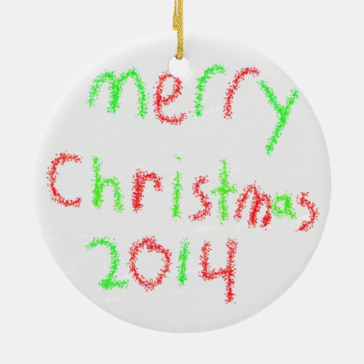 家族のオーナメント2014年 セラミックオーナメント (裏面)