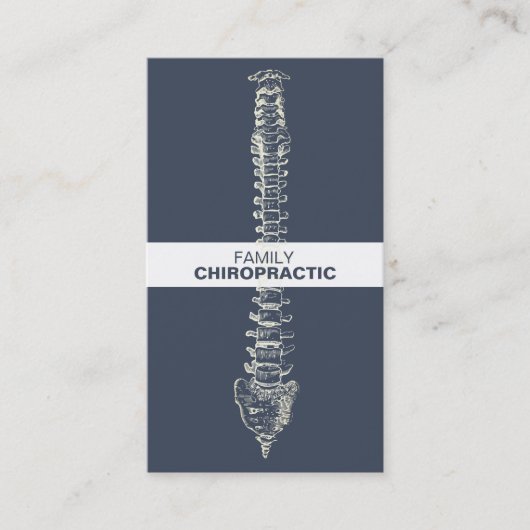 家族のカイロプラクティックの脊柱のıの名刺 名刺 (正面)