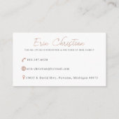 家族のカスタムな名刺を混乱させて下さい 名刺 (裏面)