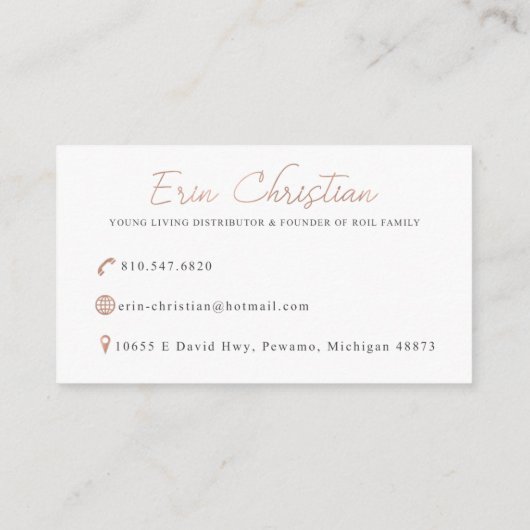 家族のカスタムな名刺を混乱させて下さい 名刺 (裏面)