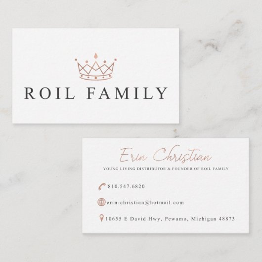 家族のカスタムな名刺を混乱させて下さい 名刺 (正面/裏面)