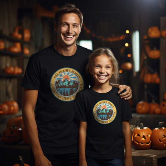 家族のカスタム休暇に一致するキャンピングチーム Tシャツ