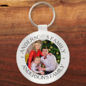 家族のカスタム写真 キーホルダー (正面)