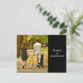 家族のカスタム写真 ポストカード (スタンド正面)