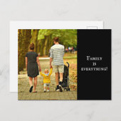 家族のカスタム写真 ポストカード (正面/裏面)