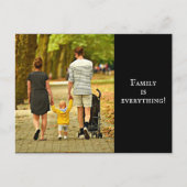 家族のカスタム写真 ポストカード (正面)