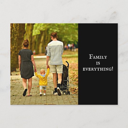 家族のカスタム写真 ポストカード (正面)