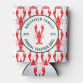 家族のカニ・ロブスター・パーティーをカスタマイズ 缶クーラー (正面)