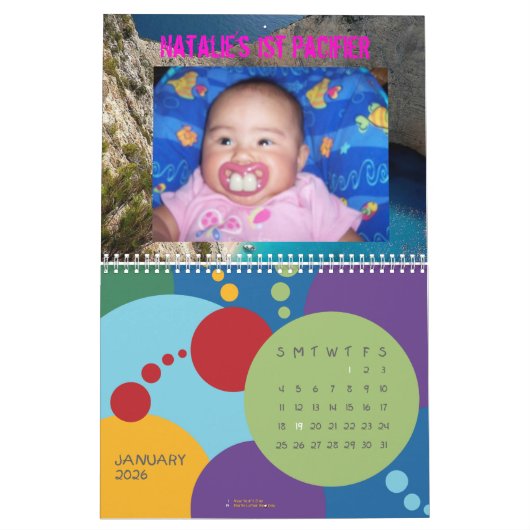 家族のカレンダー カレンダー (1月 2026)