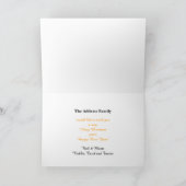 . .家族のカードからクリスマスを楽しむ シーズンカード (内部)