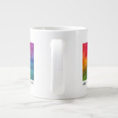 家族のガールフレンドの画像のロゴを追加 ジャンボコーヒーマグカップ (裏面)