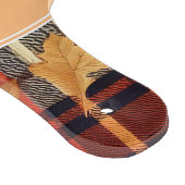 家族のキツネハッピー感謝祭カボチャのプレイド カッティングボード (角)