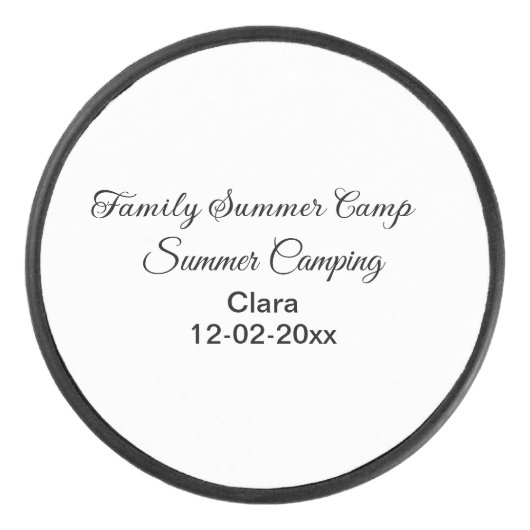 家族のキャンプカスタム休暇の追加の名前dateSummer アイスホッケーパック (正面)
