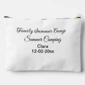 家族のキャンプカスタム休暇の追加の名前dateSummer アクセサリーポーチ (裏面)