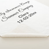 家族のキャンプカスタム休暇の追加の名前dateSummer シェルパブランケット (3/4)