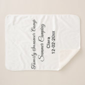 家族のキャンプカスタム休暇の追加の名前dateSummer シェルパブランケット (正面(横))