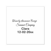 家族のキャンプカスタム休暇の追加の名前dateSummer セルフインキングスタンプ (デザイン)