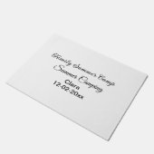 家族のキャンプカスタム休暇の追加の名前dateSummer ドアマット (アングル)