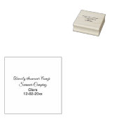 家族のキャンプカスタム休暇の追加の名前dateSummer ラバースタンプ (押印)