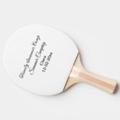 家族のキャンプカスタム休暇の追加の名前dateSummer 卓球ラケット (横)