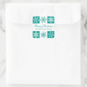 家族のギフトラベルからクリスマスを楽しむ スクエアシール (バッグ)