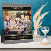 家族のギフト記念に！いとこ写真板 フォトプラーク (側面)