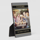 家族のギフト記念に！いとこ写真板 フォトプラーク (側面)