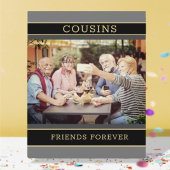 家族のギフト記念に！いとこ写真板 フォトプラーク