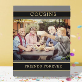 家族のギフト記念に！いとこ写真板 フォトプラーク