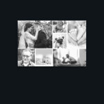 家族のギャラリーコラージュ 黒と白の写真 キャンバスプリント<br><div class="desc">家でつるんとした壁を見て、ギャラリーウォールを作りたいと夢見ていました。しかし、様々なサイズのフォトフレームを揃える必要があると考えると、なかなか一歩が踏み出せませんでした。あなたも同じ悩みを抱えていますか？ そこで、代わりに私が作成したキャンバステンプレートを様々なサイズの画像でレイアウトし、黒と白のフィルターをかけて、どんなインテリアにも合うようにしました。 あなたもきっと、結婚式の写真から、祖父母、子供、家族のペットまで、たくさんの美しい写真を持っているでしょう。このギャラリーコラージュにあなたの思い出を詰め込んでください。 私自身も使うのが楽しみです。 もし何かサポートが必要なことがあれば教えてください。</div>