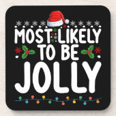 家族のクリスマスすてき休暇である可能性が最も高い コースター (正面)