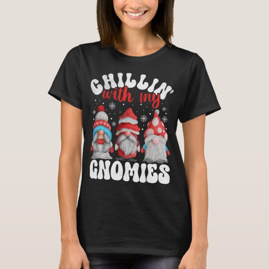 家族のクリスマスにマッチする私のノミーと子供 Tシャツ (正面)