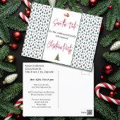 家族のクリスマスのパーティー日付の木を保存 ポストカード