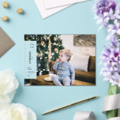 家族のクリスマスのミニマルな美的な写真 アクリル招待状 (インサイチュ (ウェディング))