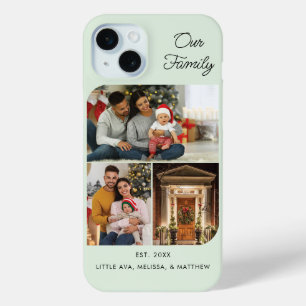 家族のクリスマスの休日の写真おばあちゃんパーソナライズ iPhone 15 MINIケース