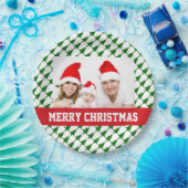 家族のクリスマスの写真のパーティーのプレート ペーパープレート (パーティー)